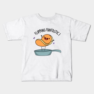 Flippin Fantastic Cute Pancake Pun Kids T-Shirt